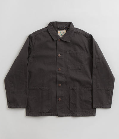 Uskees 3027 Canvas Buttoned Overshirt - Charcoal