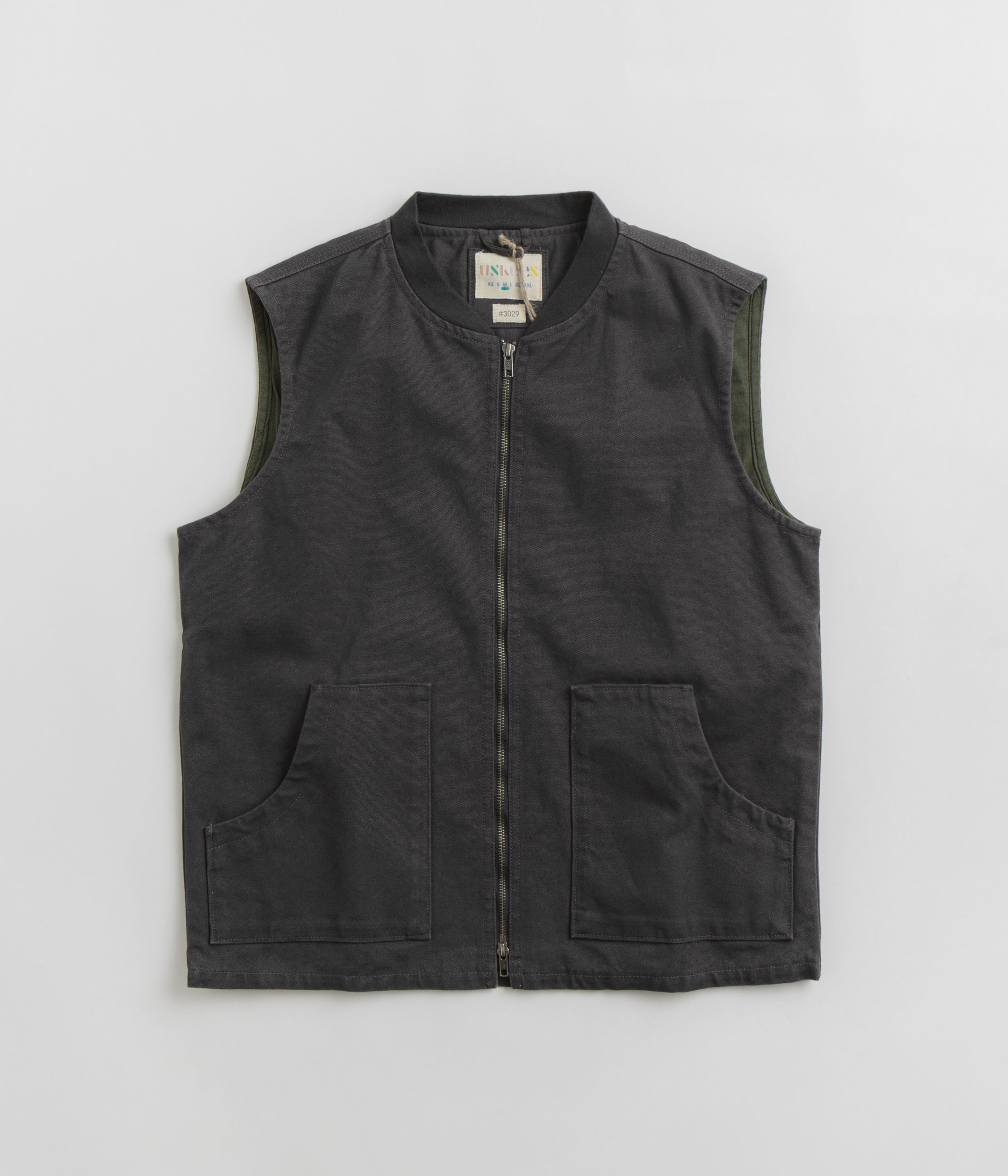 Stussy Washed Canvas Primaloft Vest - Light Blue | Flatspot