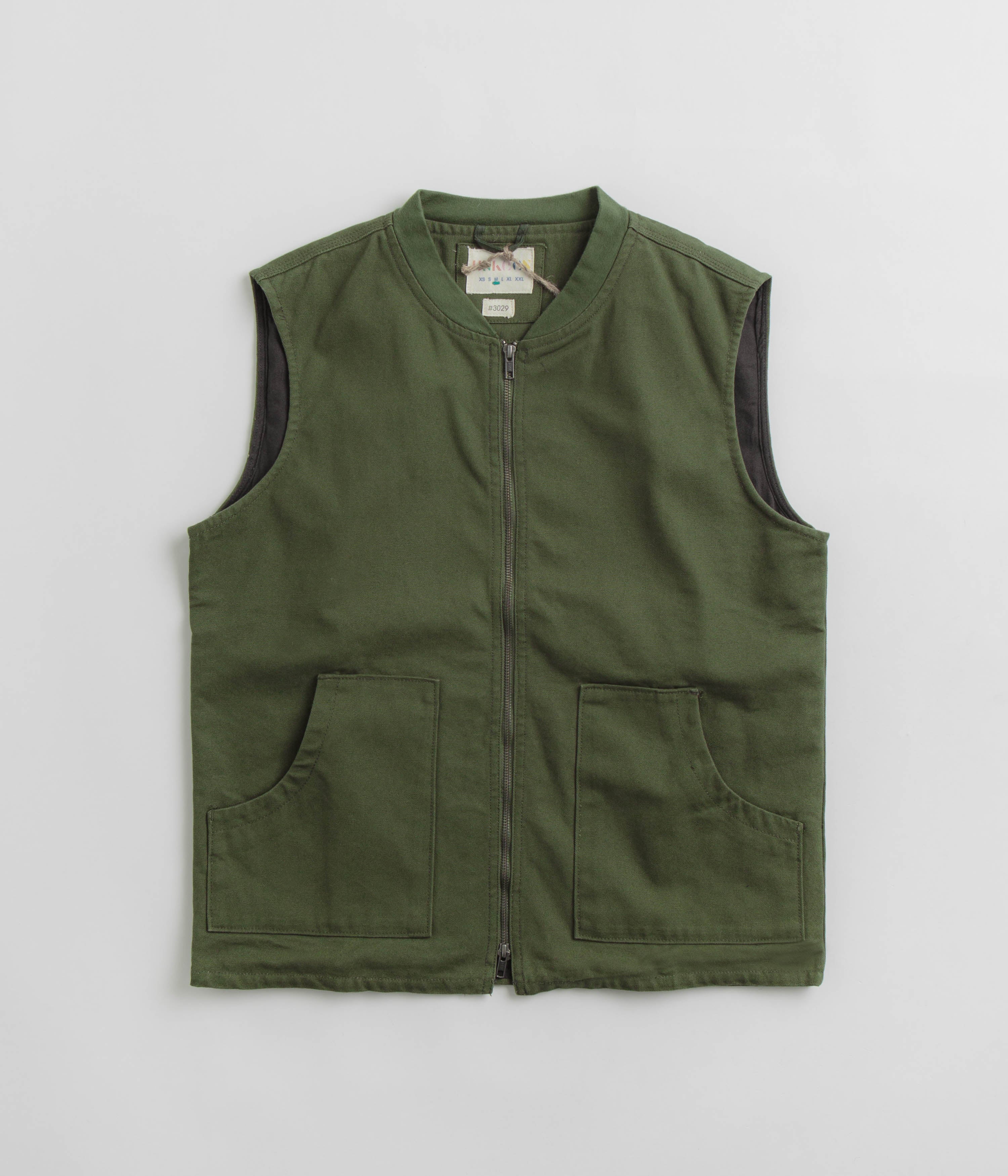 Stussy Washed Canvas Primaloft Vest - Light Blue | Flatspot