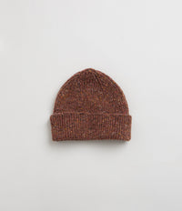 Uskees 4003 Speckled Donegal Wool Beanie - Brick Red