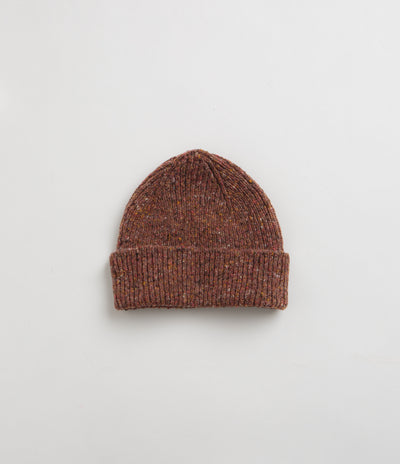 Uskees 4003 Speckled Donegal Wool Beanie - Brick Red