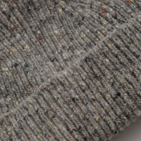 Uskees 4003 Speckled Donegal Wool Beanie - Silver Grey thumbnail