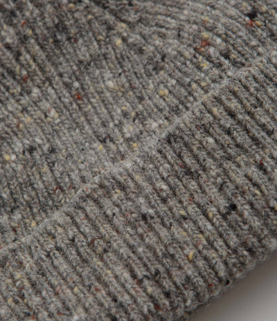 Uskees 4003 Speckled Donegal Wool Beanie - Silver Grey