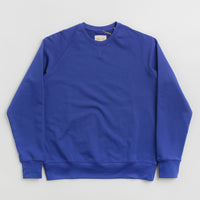 Uskees 7005 Organic Crewneck Sweatshirt - Ultra Blue thumbnail