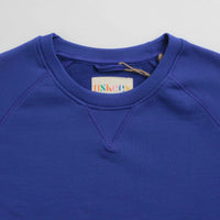 Uskees 7005 Organic Crewneck Sweatshirt - Ultra Blue thumbnail