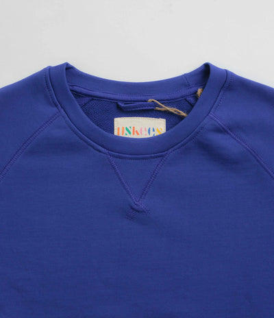 Uskees 7005 Organic Crewneck Sweatshirt - Ultra Blue