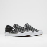 Vans Classic Slip-On Shoes - Black / Pewter Checkerboard thumbnail