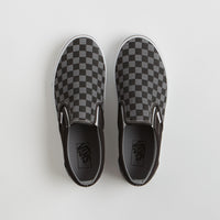 Vans Classic Slip-On Shoes - Black / Pewter Checkerboard thumbnail