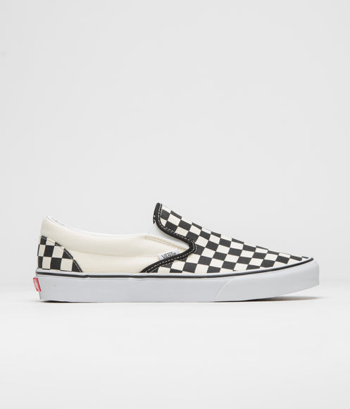 Vans Classic Slip-On Shoes - Black / White Checkerboard