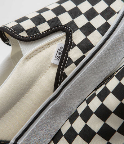 Vans Classic Slip-On Shoes - Black / White Checkerboard