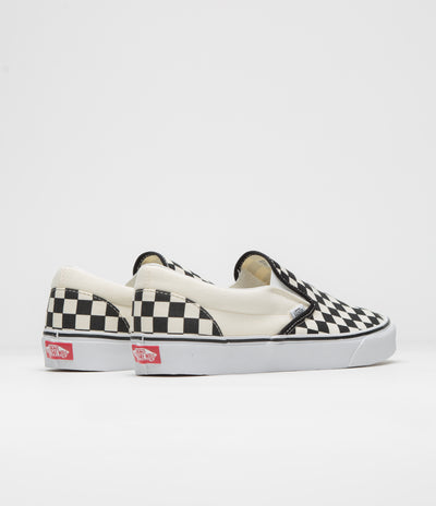 Vans Classic Slip-On Shoes - Black / White Checkerboard