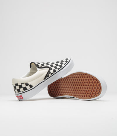 Vans Classic Slip-On Shoes - Black / White Checkerboard