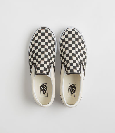 Vans Classic Slip-On Shoes - Black / White Checkerboard