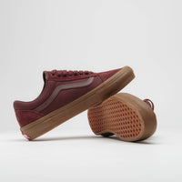 Vans Old Skool Shoes - Dark Red / Gum thumbnail