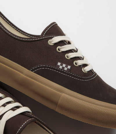 Vans Skate Authentic Shoes - Brown / Gum