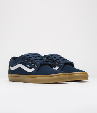 Vans Skate Chukka Low Sidestripe Shoes - Navy / Gum
