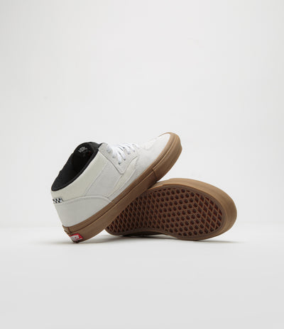 Vans Skate Half Cab Shoes - Antique White / Gum