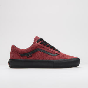 Hairy Suede Black / Burgundy