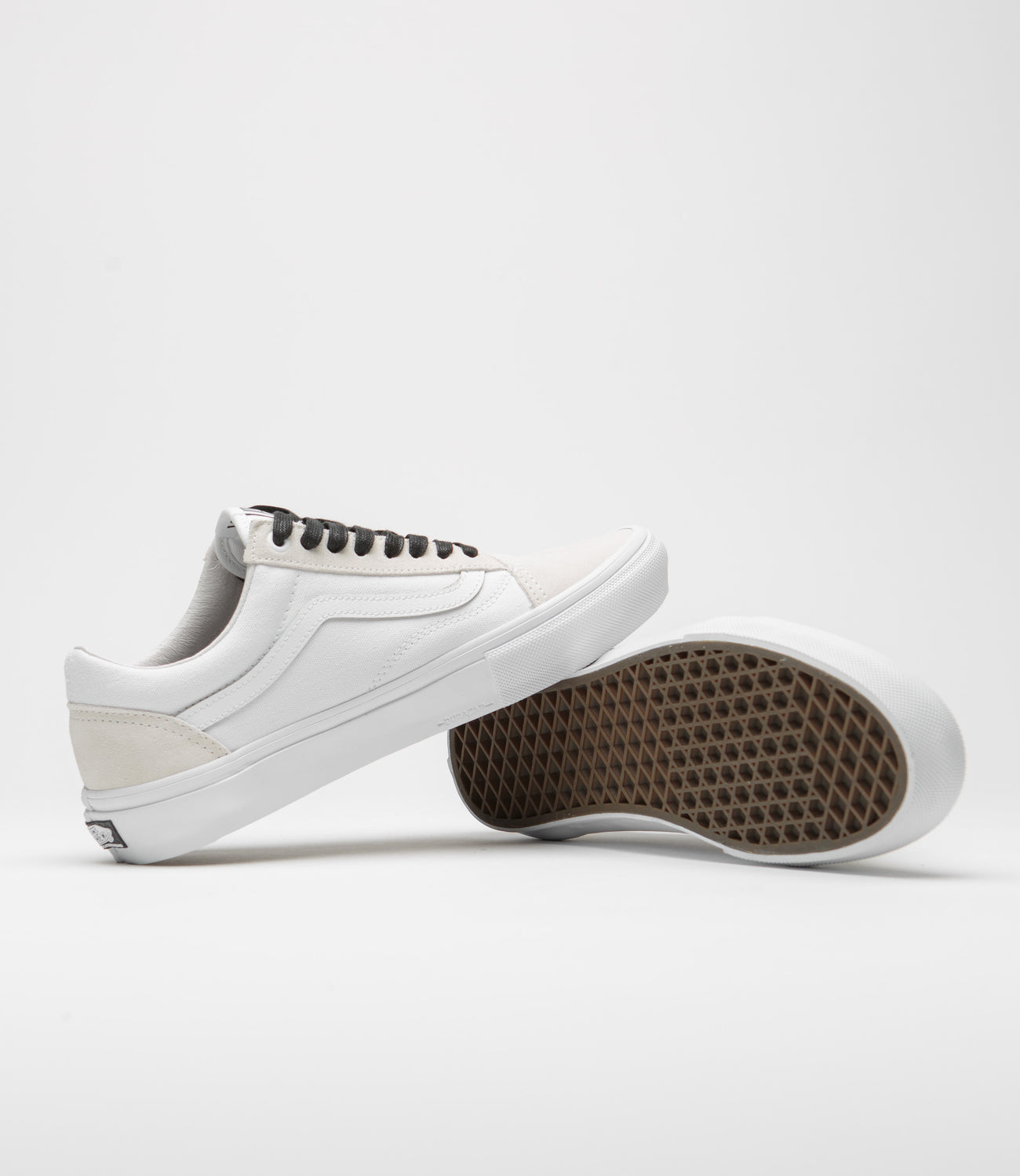 All white vans with black outlet stripe