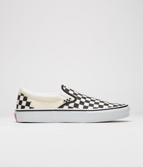 Vans Skate Slip-On Shoes - (Checkerboard) Black / Off White