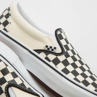 Vans Skate Slip-On Shoes - (Checkerboard) Black / Off White thumbnail