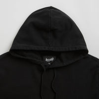 Welcome Barb Sleeve Embroidered Pigment-Dyed Hoodie - Black thumbnail