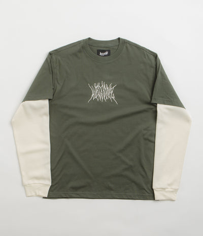 Welcome Chasm Layered Long Sleeve T-Shirt - Ivy