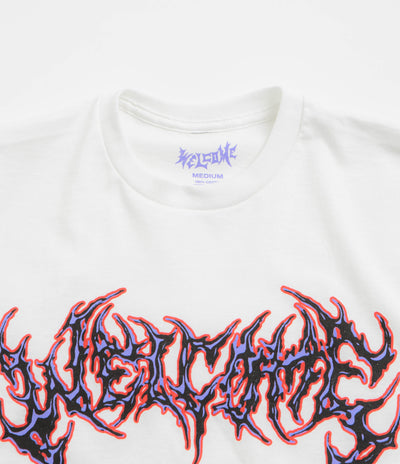 Welcome Fang T-Shirt - White / Purple / Red