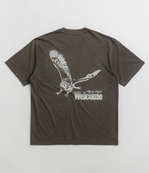 Welcome Fly By Night Enzyme Washed Knit T-Shirt - Wren