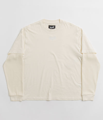 Welcome Shard Layered Knit Long Sleeve T-Shirt - Bone