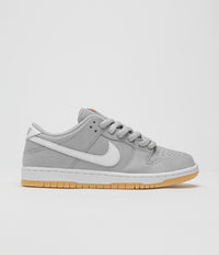 Nike SB Orange Label Dunk Low Pro Shoes - Wolf Grey / White - Wolf Grey