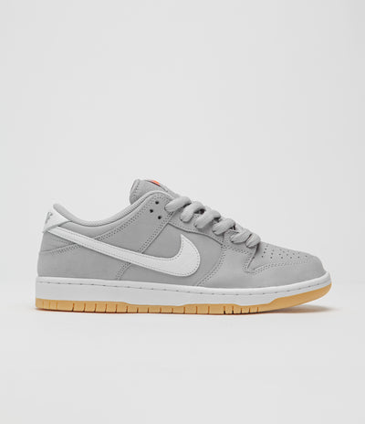 Nike SB Orange Label Dunk Low Pro Shoes - Wolf Grey / White - Wolf Grey