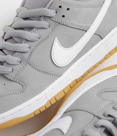 Nike SB Orange Label Dunk Low Pro Shoes - Wolf Grey / White - Wolf Grey