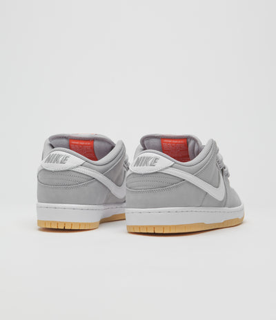 Nike SB Orange Label Dunk Low Pro Shoes - Wolf Grey / White - Wolf Grey