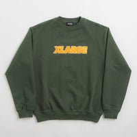 XLarge Chenille Standard Logo Crewneck Sweatshirt - Green thumbnail