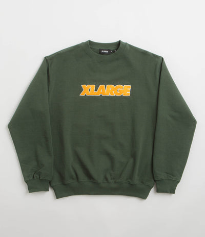 XLarge Chenille Standard Logo Crewneck Sweatshirt - Green