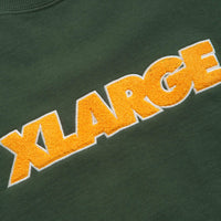 XLarge Chenille Standard Logo Crewneck Sweatshirt - Green thumbnail