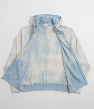 Yardsale Bleached Waffle Hoodie - Blue