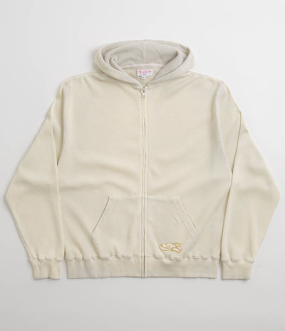 Yardsale Bleached Waffle Hoodie - Light Grey