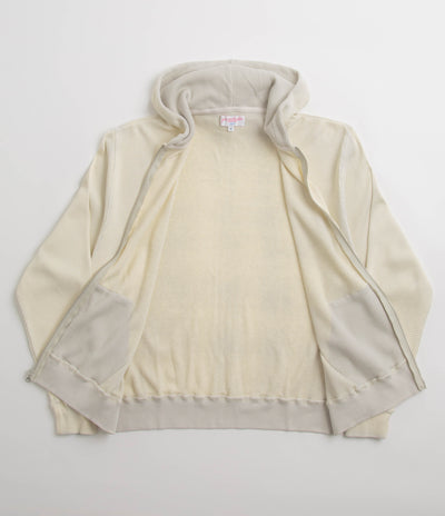 Yardsale Bleached Waffle Hoodie - Light Grey