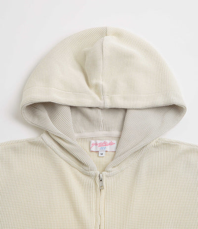 Yardsale Bleached Waffle Hoodie - Light Grey