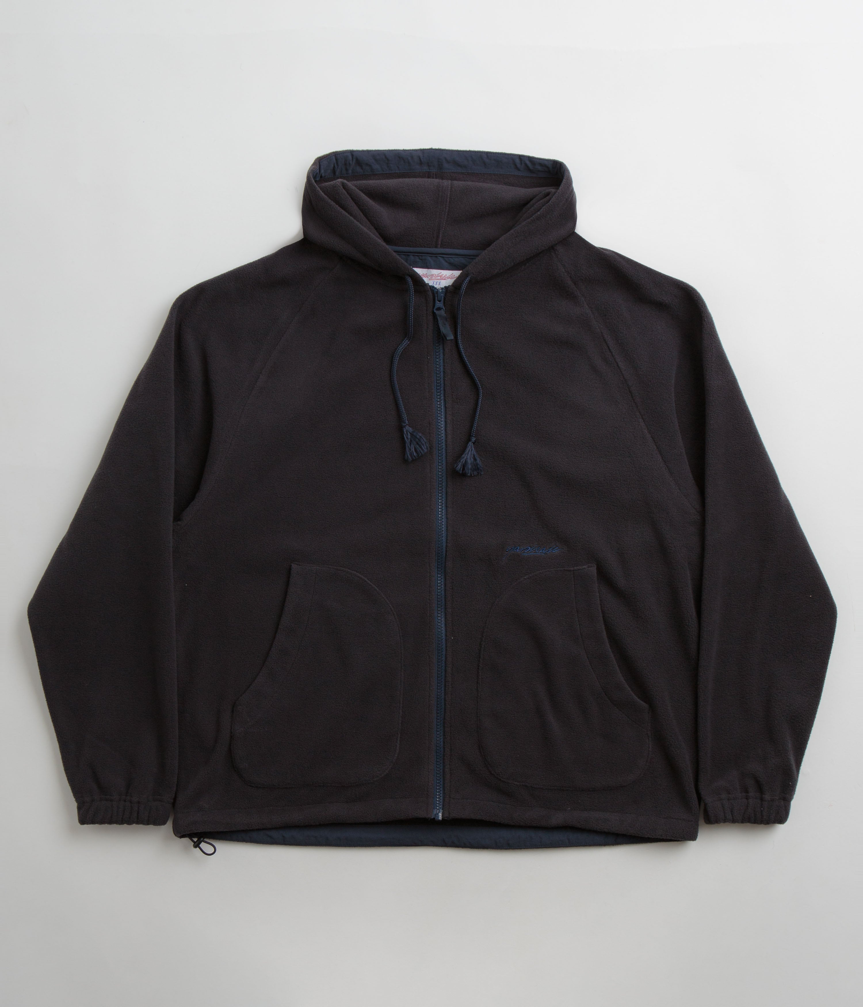 超美品 YARDSALE TOKYO FLEECE ZIP HOOD Black SILVER メンズ