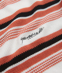 Yardsale Mirage Knit Sweatshirt - Orange / White | Flatspot