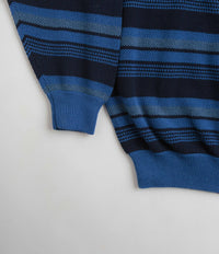 Yardsale Mirage Knit Sweatshirt - Purple / Navy | Flatspot