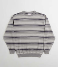 Yardsale Mirage Knit Sweatshirt - White / Grey / Black