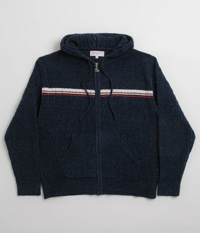 Yardsale Phantasy Chenille Hoodie - Navy