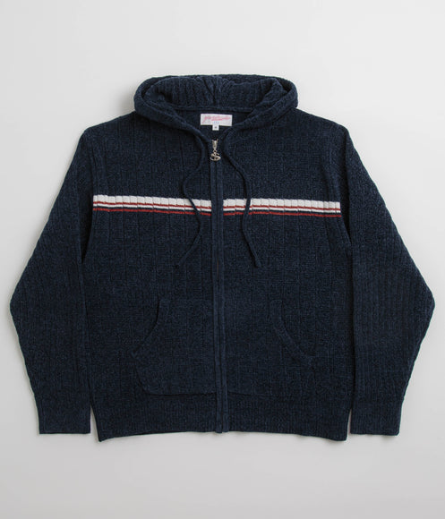 Yardsale Phantasy Chenille Hoodie - Navy