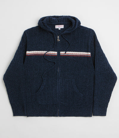 Yardsale Phantasy Chenille Hoodie - Navy