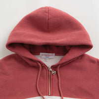 Yardsale Phantasy Quarter Zip Hoodie - Red / White / Navy thumbnail