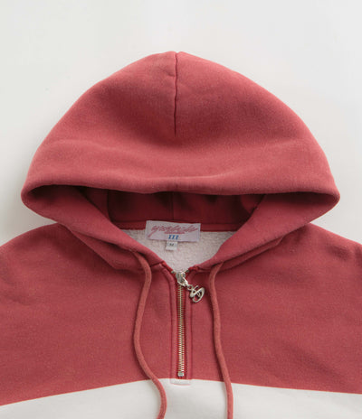 Yardsale Phantasy Quarter Zip Hoodie - Red / White / Navy